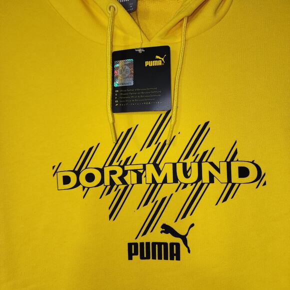 Borussia Dortmund yellow hoodie medium Puma - Picture 2 of 6